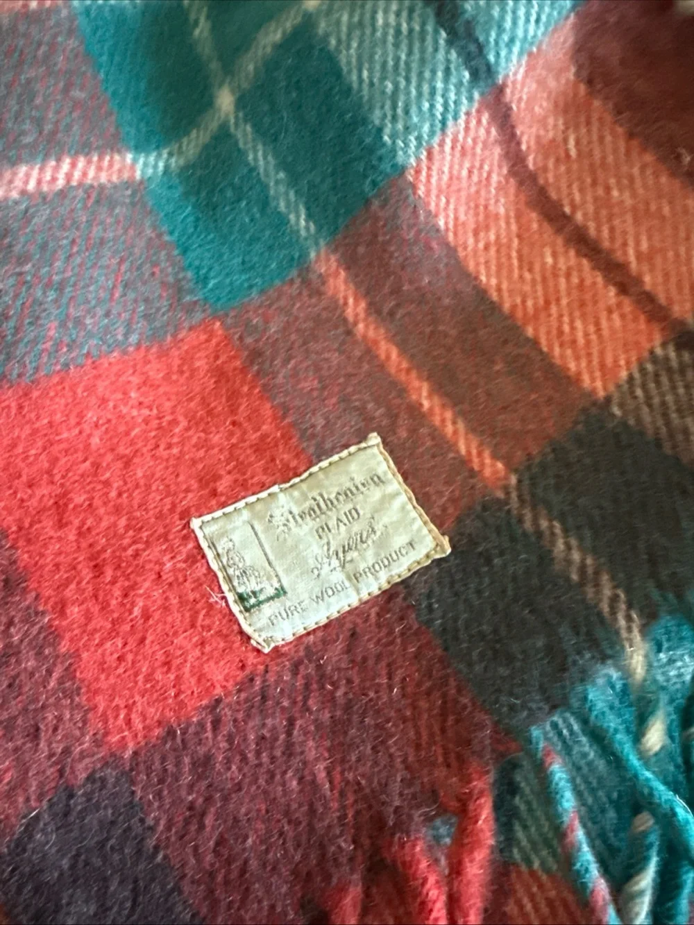 Vintage Ayers Pure Wool Strathcairn Plaid Throw Blanket 60x68” Scottish Tartan